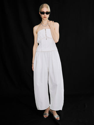 GATHER PANTS JUMPSUITS