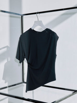 GATHER ASYMMETRY TSHIRT　