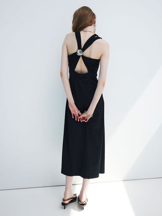 【SIGNATURE PIN】BACK OPEN DRESS