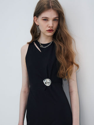 【SIGNATURE PIN】BACK OPEN DRESS