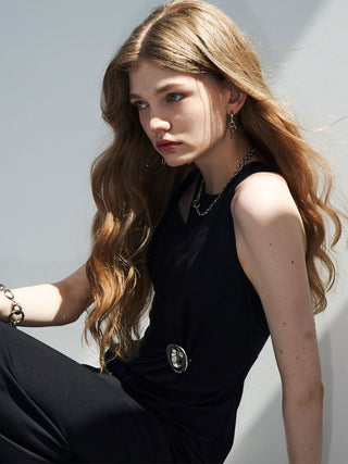 【SIGNATURE PIN】BACK OPEN DRESS