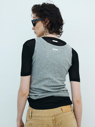 SHEER RIB TEE