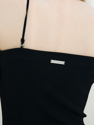 KNIT SLANT BEAR DRESS