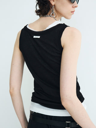SHEER RIB TANKTOP
