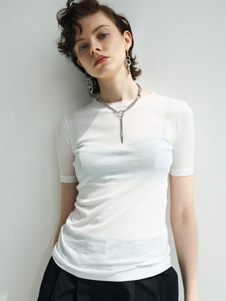SHEER RIB TEE