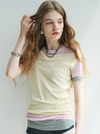 SHEER RIB TEE