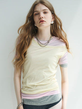 SHEER RIB TEE