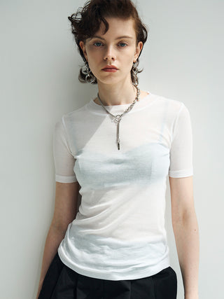 SHEER RIB TEE