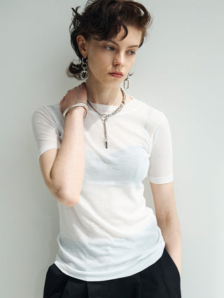 SHEER RIB TEE