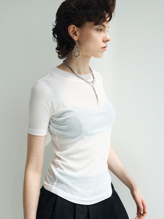 SHEER RIB TEE