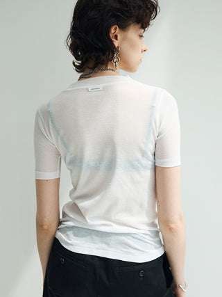 SHEER RIB TEE