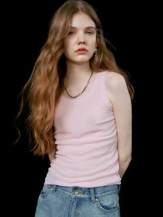 SHEER RIB TANKTOP