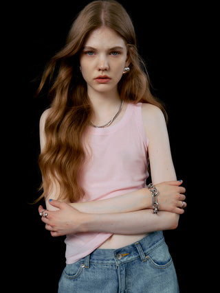 SHEER RIB TANKTOP