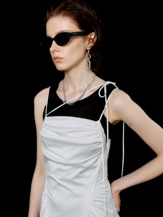 GATHER CUT DRESS