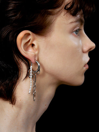 【JUSTINE CLENQUET】IRIS PEARL EARRINGS