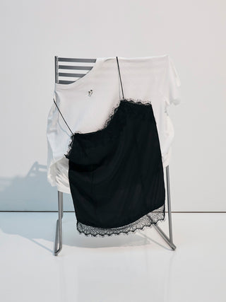 LACE CAMI TRIM TSHIRT