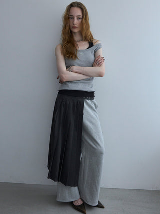 SEPARATE SCREW PLEATS SKIRT