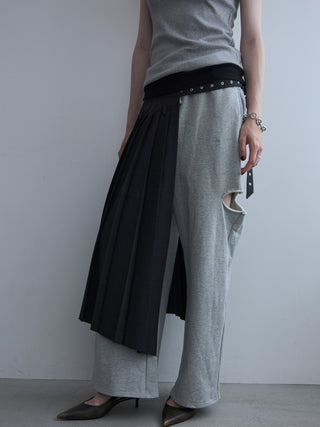 SEPARATE SCREW PLEATS SKIRT
