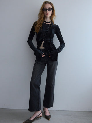 SLIT LEG DENIM