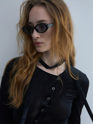 SHEER VELOUR CHOKER TOPS
