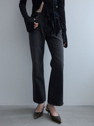 SLIT LEG DENIM