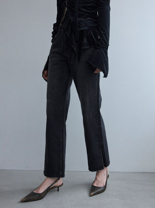 SLIT LEG DENIM