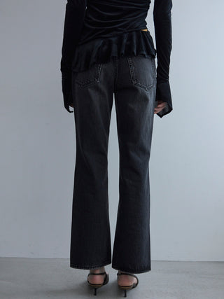 SLIT LEG DENIM