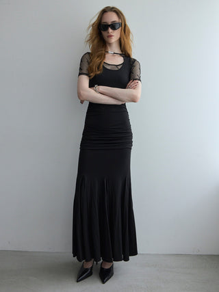 DRAPE CUTSEW DRESS