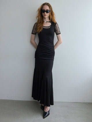 DRAPE CUTSEW DRESS