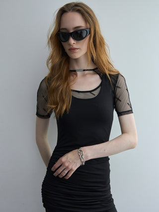 DRAPE CUTSEW DRESS