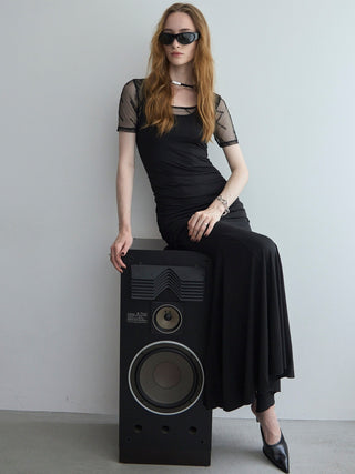 DRAPE CUTSEW DRESS