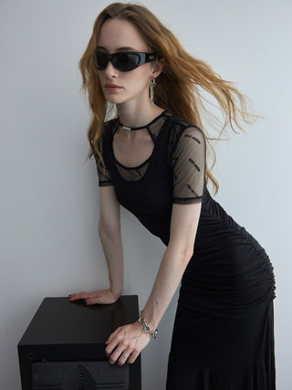 DRAPE CUTSEW DRESS