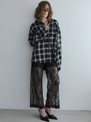 HOODIE CHECK SHIRT