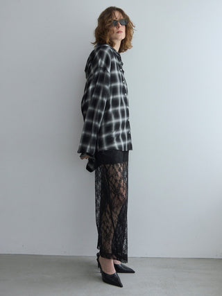 HOODIE CHECK SHIRT