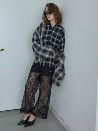 HOODIE CHECK SHIRT