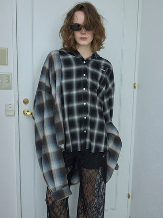 HOODIE CHECK SHIRT