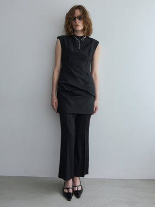 POWER SHOULDER MINI DRESS