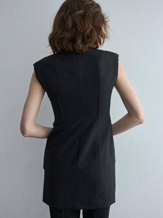 POWER SHOULDER MINI DRESS