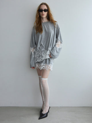 LACE DOCKING LONG TEE