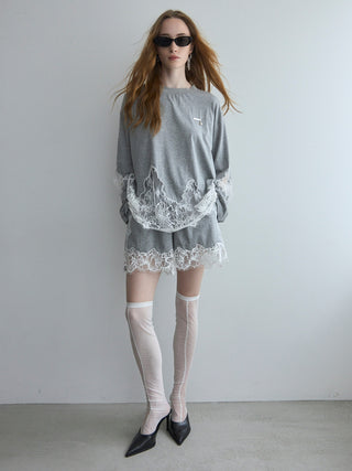 LACE DOCKING LONG TEE