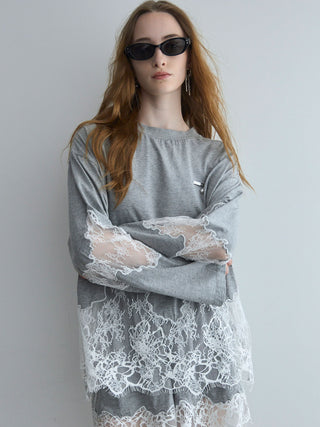 LACE DOCKING LONG TEE