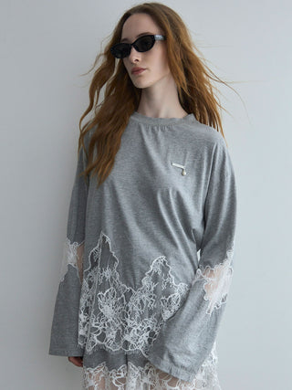 LACE DOCKING LONG TEE