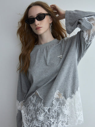 LACE DOCKING LONG TEE