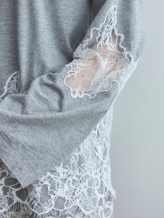 LACE DOCKING LONG TEE