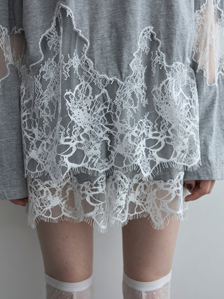 LACE DOCKING LONG TEE