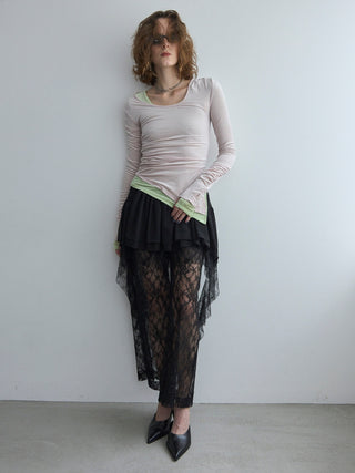 SHEER VELOUR 2WAY TOPS