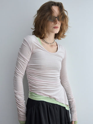SHEER VELOUR 2WAY TOPS