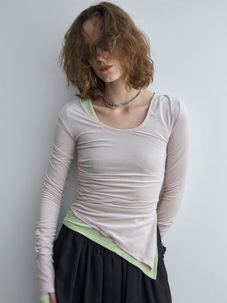 SHEER VELOUR 2WAY TOPS