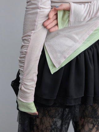 SHEER VELOUR 2WAY TOPS