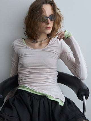 SHEER VELOUR 2WAY TOPS
